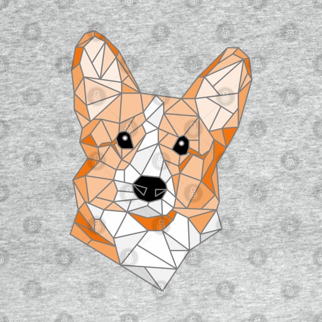 Corgi Fawn Stained Glass by inotyler